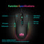 Souris de jeu filaire 7D Youbat - Précision 7200 DPI