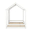 Twin Size House Bed with Roof and Window - White - Korvel