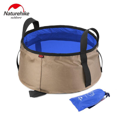 NatureHike8.5L Water Washbasin Ultralight Portable Outdoor Nylon Folding Wash Bag Foot Bath Camping Equipment Travel Kits - Korvel