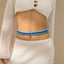 Sexy beach bikini, rice bead waist chain, Waist chain, contrasting color elastic bead body chain - Korvel