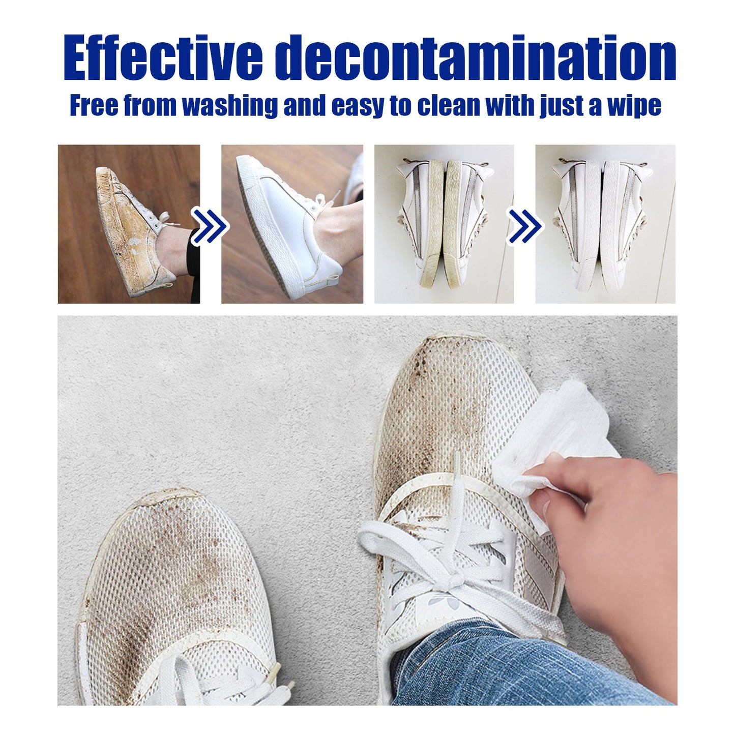 Portable Sneaker Wipes for Effortless Shoe Care