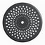 Ø30.71-inch Cast Aluminum Patio Dining Table With Black Frame and Umbrella Hole - Korvel