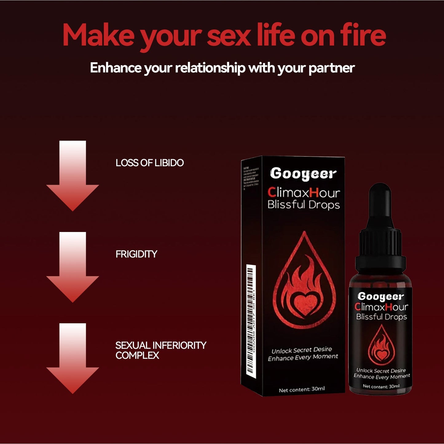Female Orgasm Drops, Female Body Care Drops - Korvel