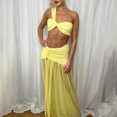 Summer New Hot Selling Women's Two-Piece Set Sexy Bikini Top Packing Hip Skirt - Korvel