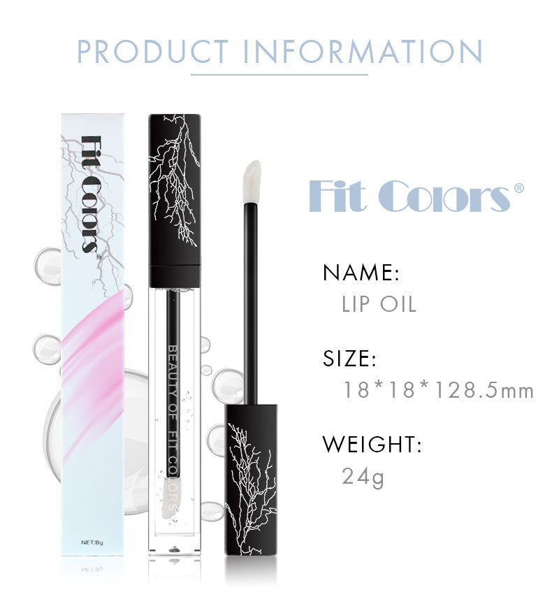Fit Colors Transparent Lip Oil Glass Lip Gloss Colorless Lip Gloss Lasting Moisturizing Moisturizing Superposition Liquid - Korvel