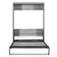 Full Size Murphy Bed, can be Folded into a Cabinet Gray - Korvel