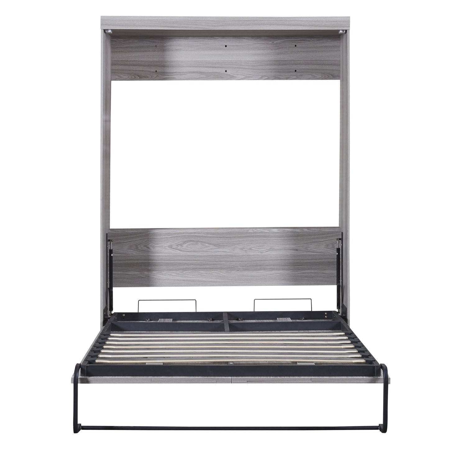 Full Size Murphy Bed, can be Folded into a Cabinet Gray - Korvel