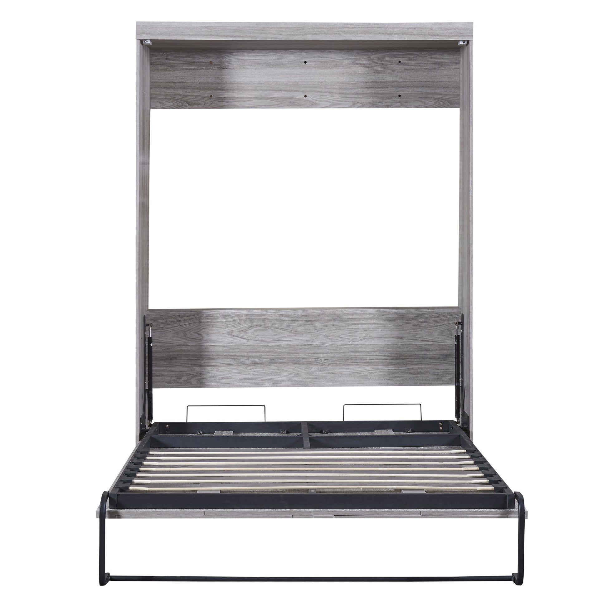 Full Size Murphy Bed, can be Folded into a Cabinet Gray - Korvel