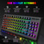 87 key wireless 2.4G film keyboard RGB backlit wireless keyboard - Korvel