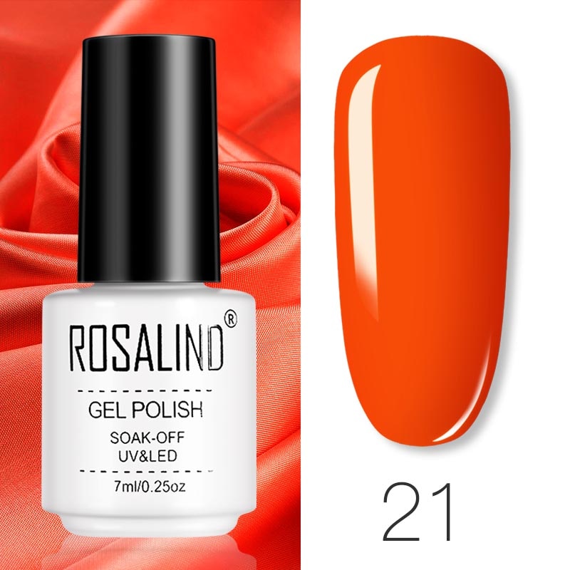 ROSALIND Gel Polish Set Manicure for Nails Semi Permanent Vernis top coat UV LED Gel Varnish Soak Off Nail Art Gel Nail Polish - Korvel