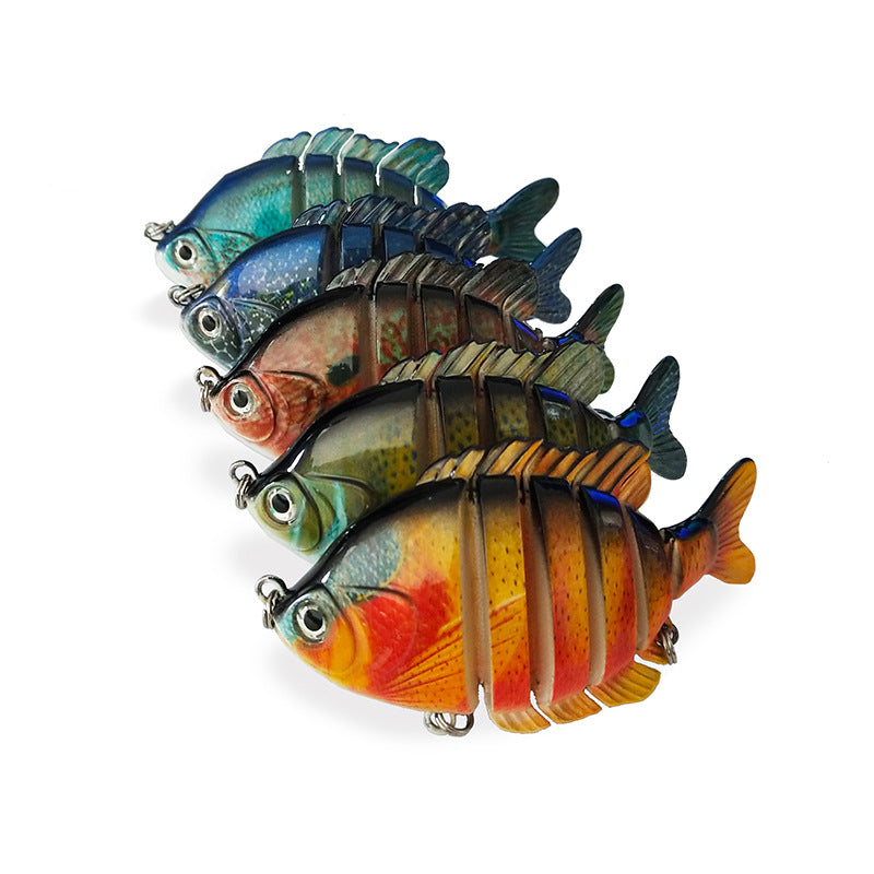 Six Section Yayu Bait Multi Section Bionic Fake Bait Fishing Gear Marine Fishing Supplies Tilapia Long Cast Submerged Bait - Korvel