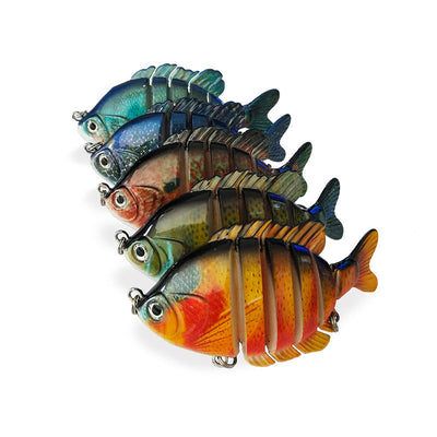 Six Section Yayu Bait Multi Section Bionic Fake Bait Fishing Gear Marine Fishing Supplies Tilapia Long Cast Submerged Bait - Korvel