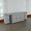 Full Size Murphy Bed with Shelves and USB Ports - Gray