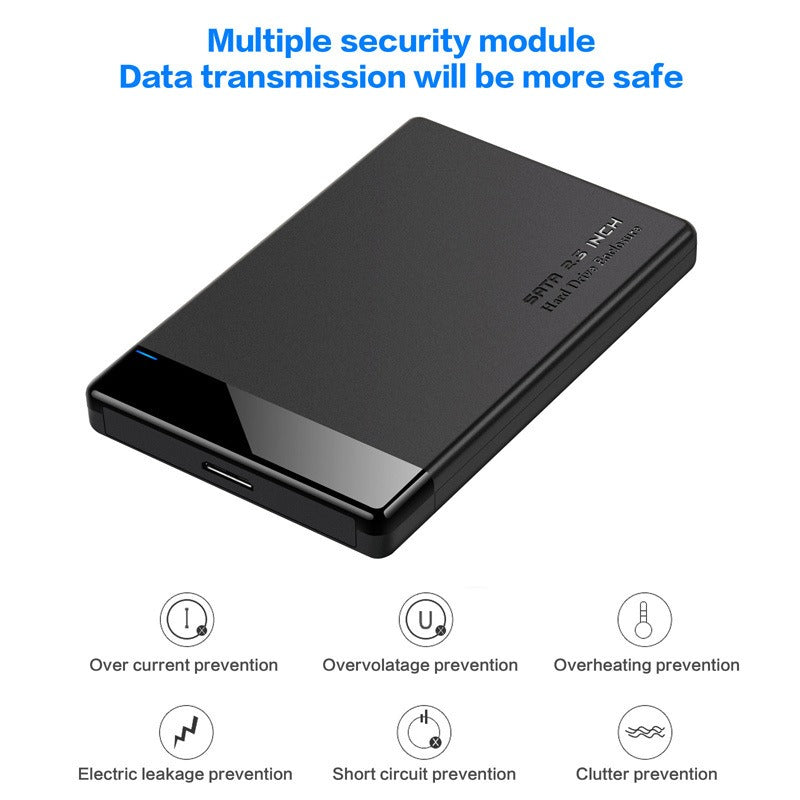 2.5-inch SATA portable hard drive box USB 3.0 portable hard drive protection box - Korvel