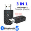 3 in 1 Bluetooth 5.0 Adapter Car Computer TV AUX Audio Bluetooth Speaker Receiver Transmitter Adapter - Korvel