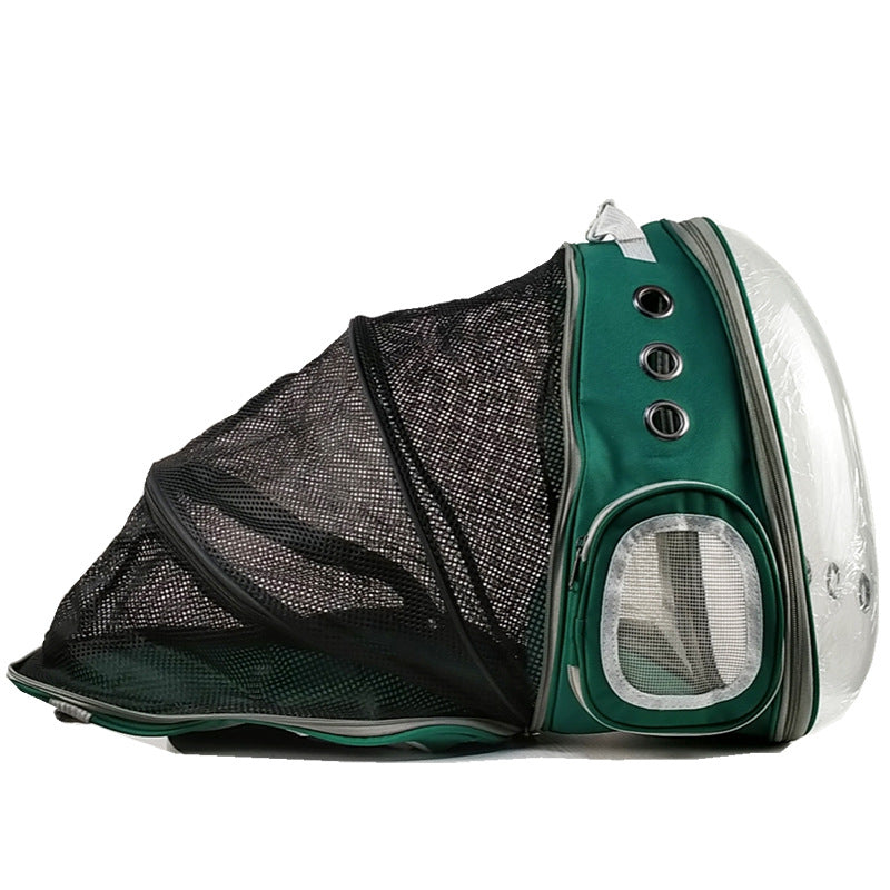 Cat Bag Panoramic Space Capsule Space Bag Pet Bag Portable Backpack Porous Breathable And Light Proof Expandable Cat Bag - Korvel