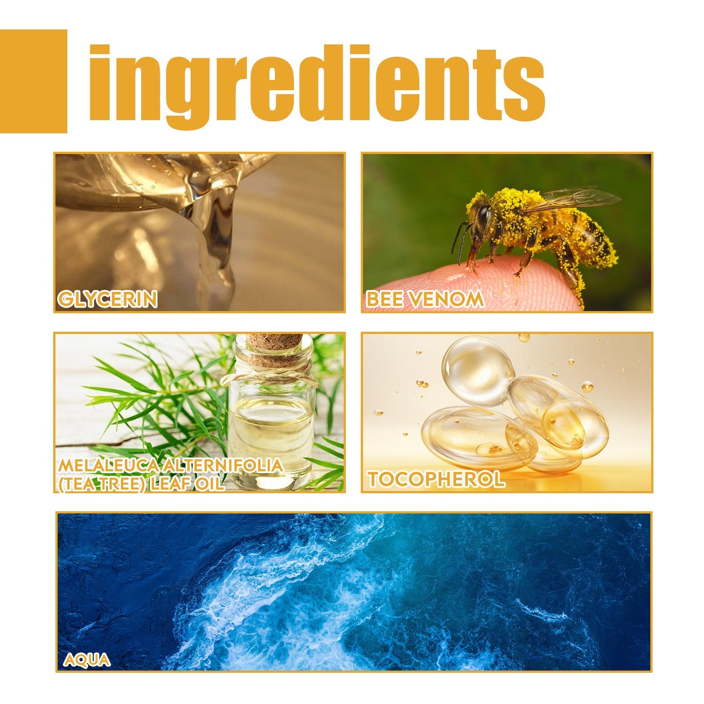 Spray de traitement de la peau au venin d'abeille premium