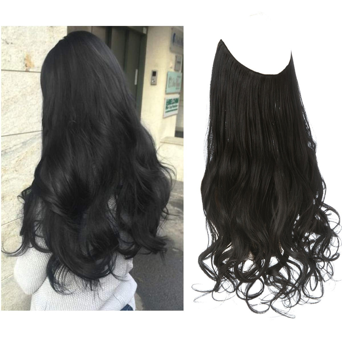 Premium Long Curly Hair Extension - High Temperature Silk