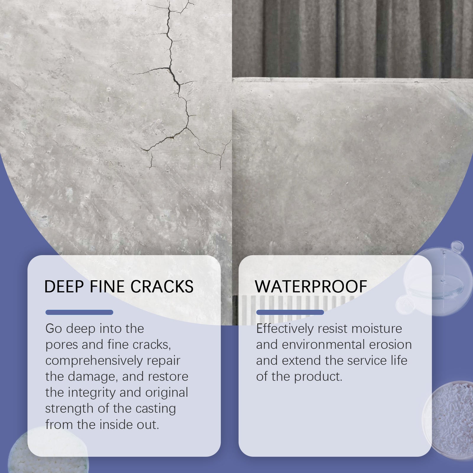 Universal Ab Adhesive, Crack Repair Bonded Tile Bath Scratch Crack Repair Waterproof And Leak Proof Adhesive - Korvel