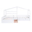 Twin Size House Platform Bed with Three Storage Drawers White - Korvel