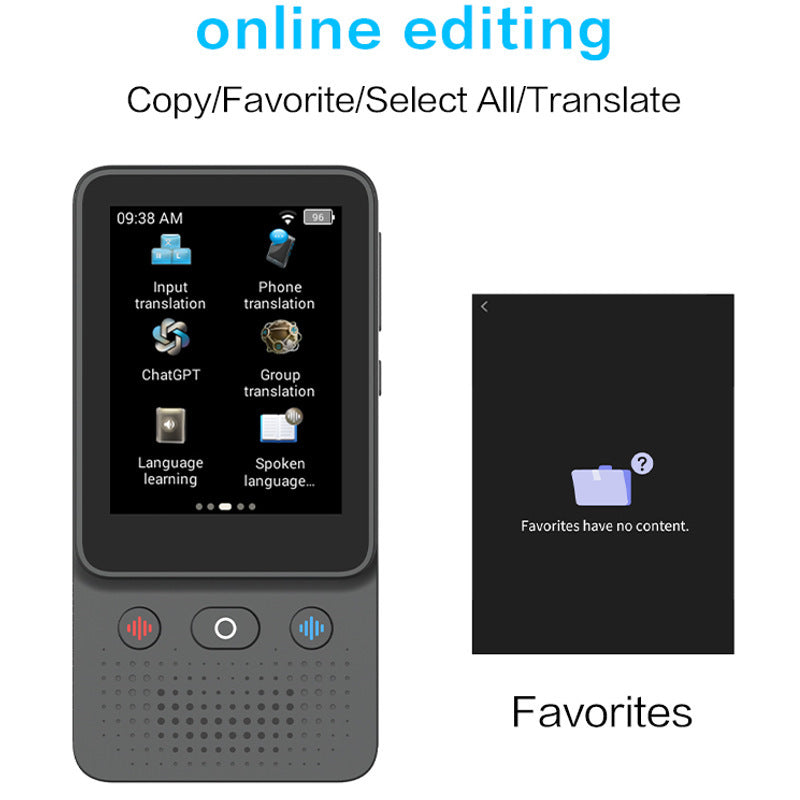 Traductor Offline Preciso T2 para Reuniones y Traducción de Textos