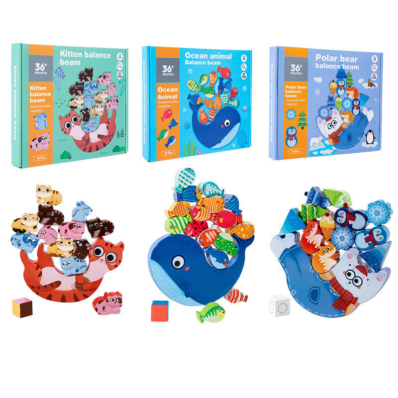 Jouet de bateau d'équilibre musical interactif pour enfants