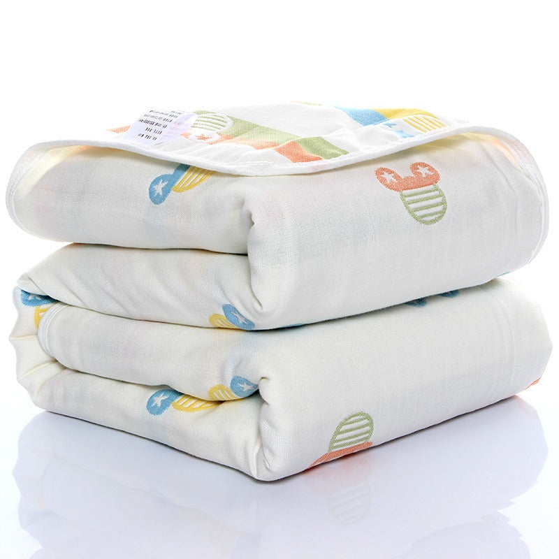 Manta de Recepción de Gasa de Seis Capas Premium para Bebés