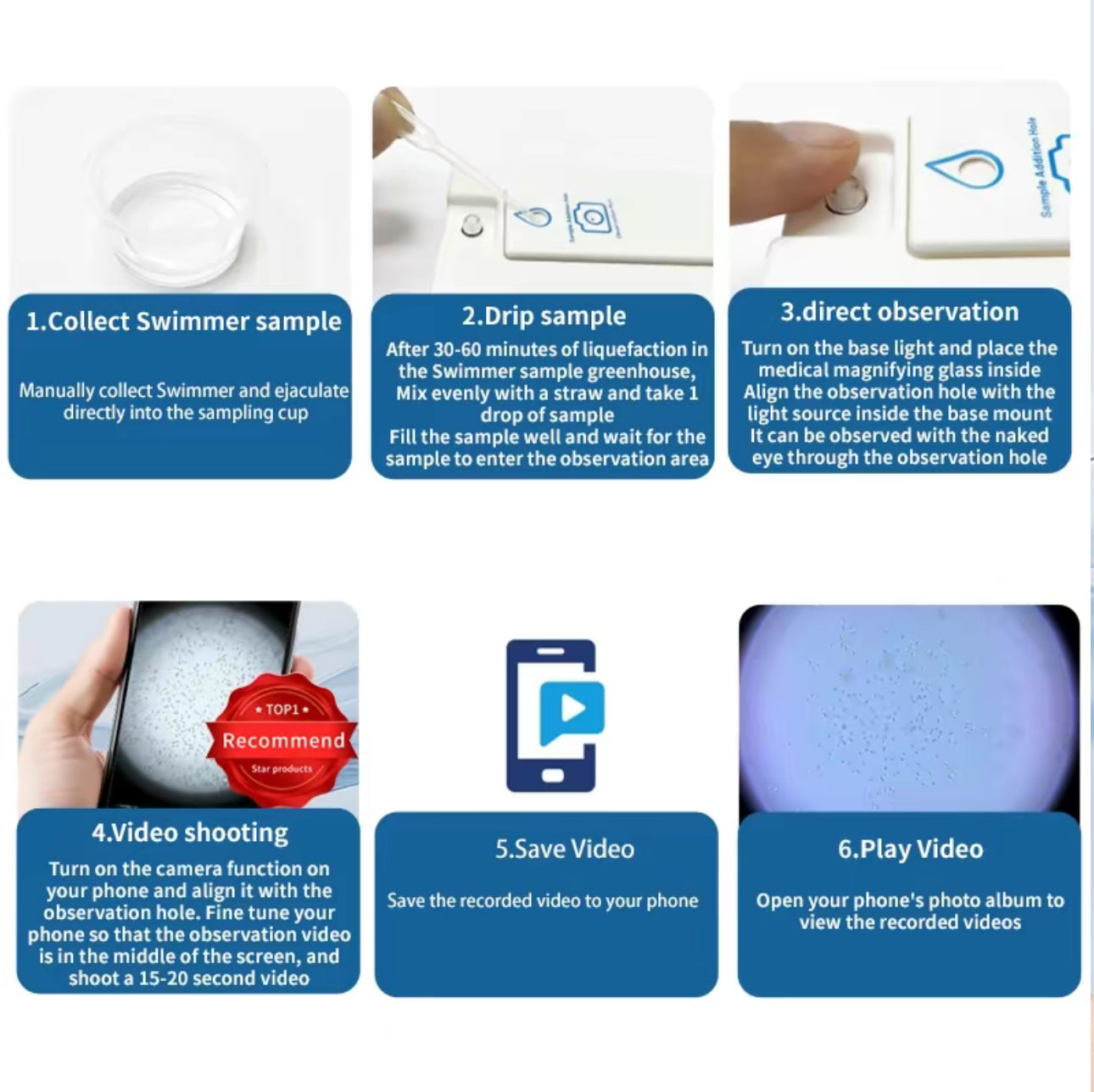 SpermCheck Pocket Viewer - Discreet Fertility Monitor