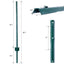 Heavy-Duty Metal Fence Posts with U-Grooves - 5 Feet, 10 Pack