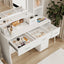 Smart mirror dressing table with drawers and storage cabinets, dressing table with bedroom dressing table, changing room - Korvel