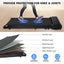 Portable treadmill with remote control, a 240 pound walking and jogging machine, and a black capacity - Korvel