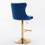 Modern Adjustable Bar Stools with Backs - Set of 2