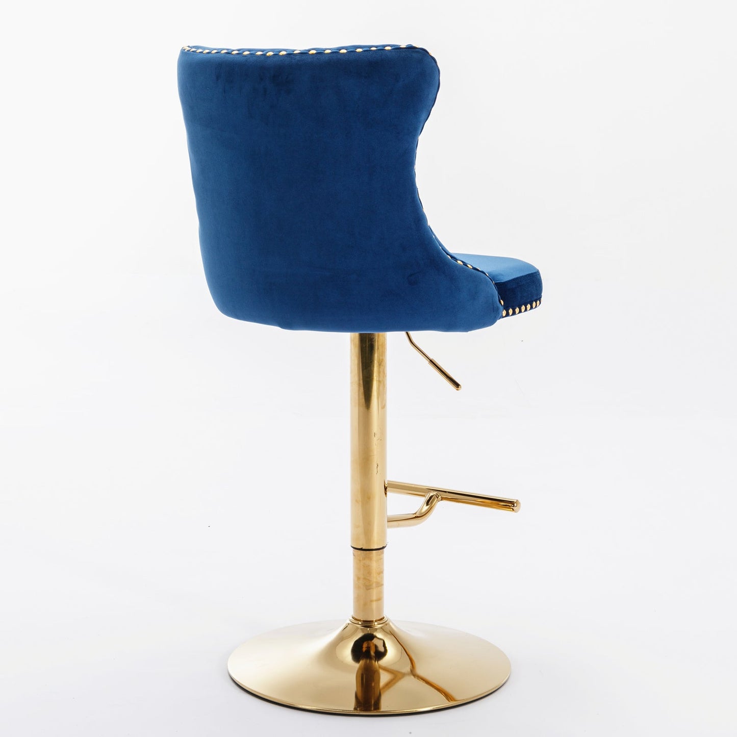 Modern Adjustable Bar Stools with Backs - Set of 2