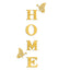 Miroir Décoratif Lettre HOME Deux Papillons Élégant