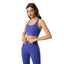 Cross back yoga bra brushed bare high-strength shock-absorbing gathering sports vest for women - Korvel