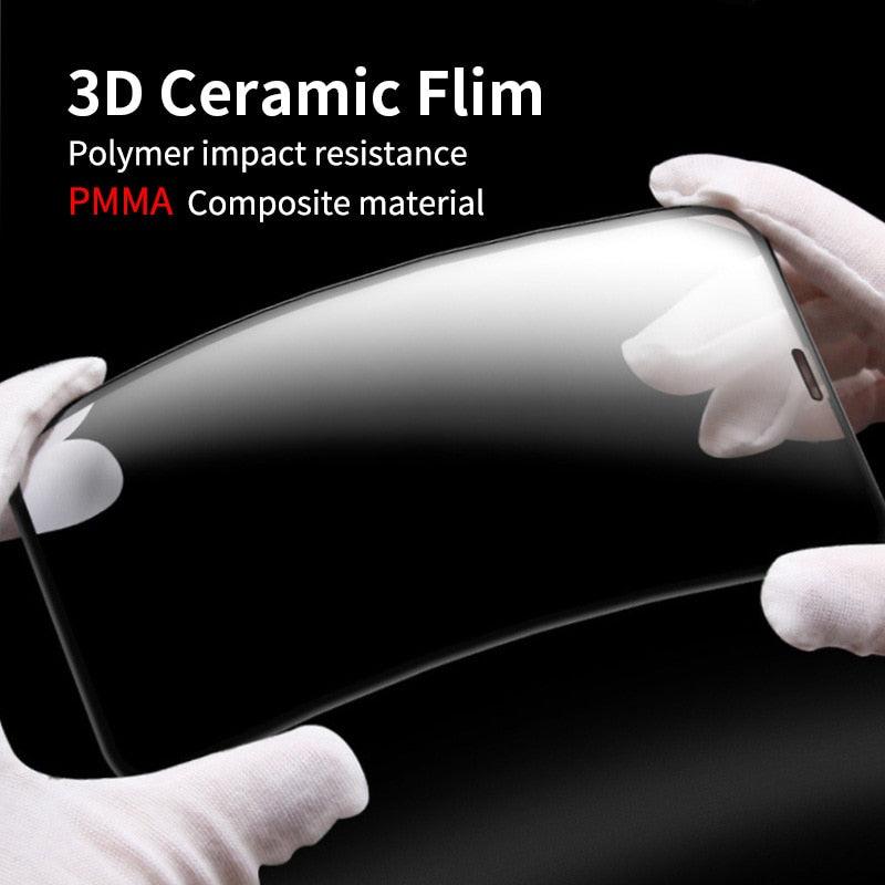Verre Protecteur Céramique 3PCS 100D pour Modèles d'iPhone