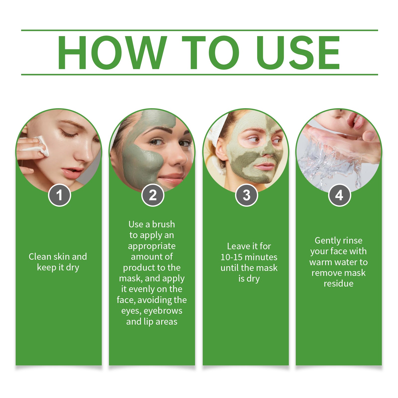 Facial Mud Mask Series Moisturizes And Controls Oil, Firming And Smoothing Facial Skin To Even Skin Tone - Korvel