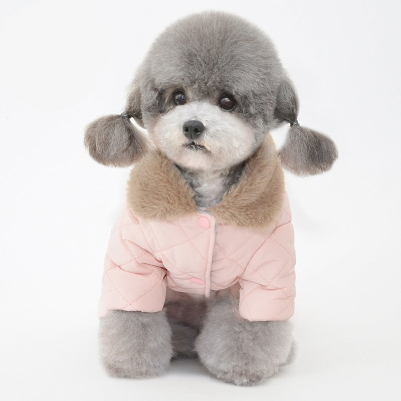 Winter New Pet Cotton Coat Dog Cotton Coat Dog Clothes Pet Clothes Dog Clothes Teddy Clothes - Korvel