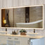 72x32 Inch LED Bathroom Mirror with 3 Color Modes