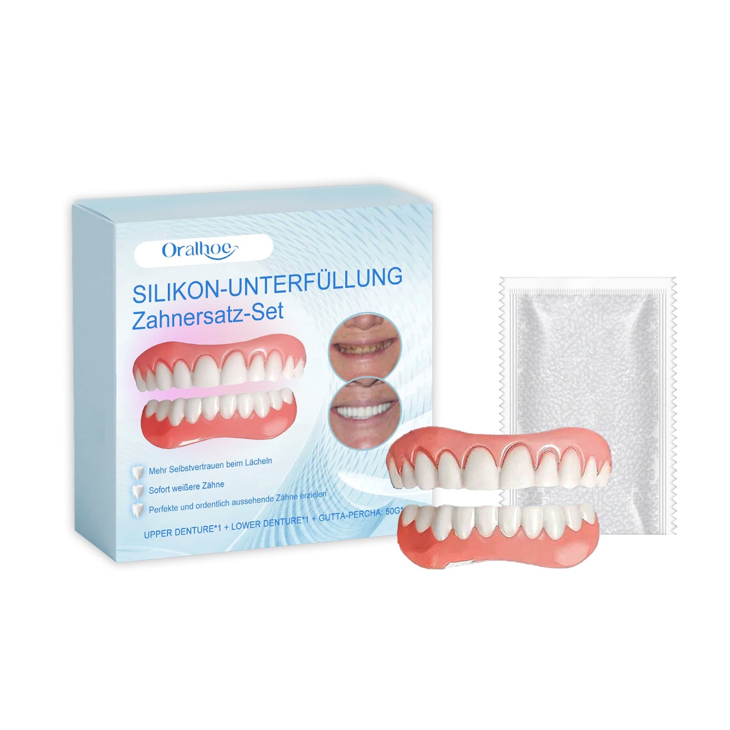 Cosmetic Denture Set for Enhanced Smile Comfort