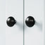 Elegant 4-Door Bathroom Storage Cabinet with Adjustable Shelves
