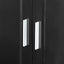 Tall Bathroom Storage Cabinet, Cabinet with Two Doors and Drawers, Adjustable Shelf, MDF Board, Black - Korvel