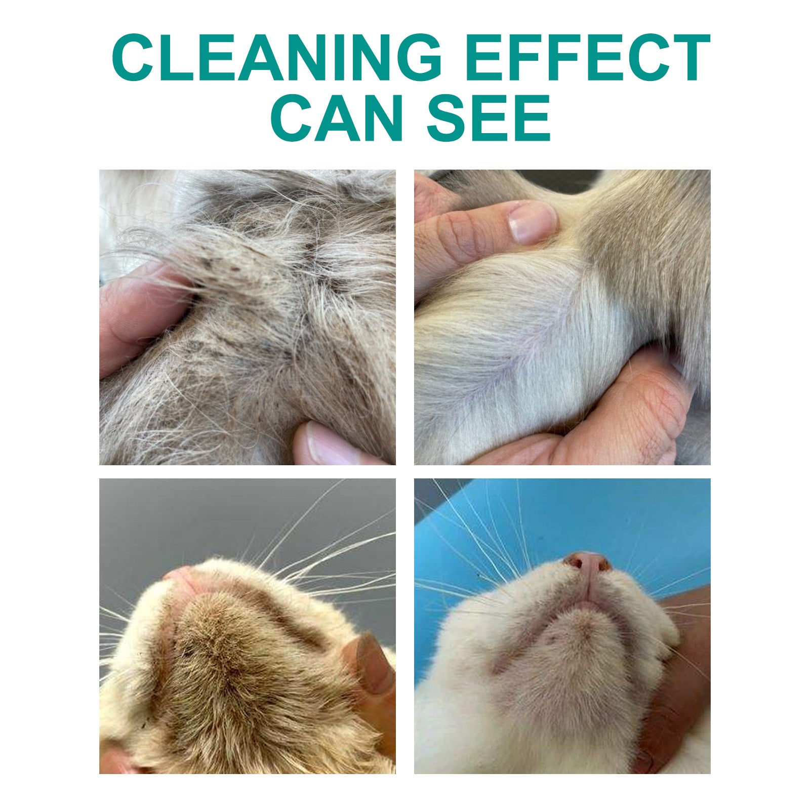 Pet Leave-In Cleaning Gloves Dog Bath Cat Clean Dry Cleaning Gloves Deodorizing Odor Removal - Korvel