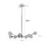 Modern Crystal Chandeliers, 9 Lights Chrome Chandelier for Living Room Bedroom (Bulbs Not Included) - Korvel