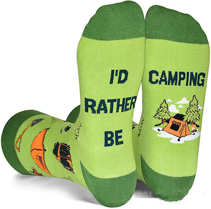 English Letters Socks Outdoor Camping Fishing Mountain Climbing Ski Sports Tube Socks - Korvel