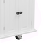 Elegant Kitchen Island Cart with Storage and Locking Wheels