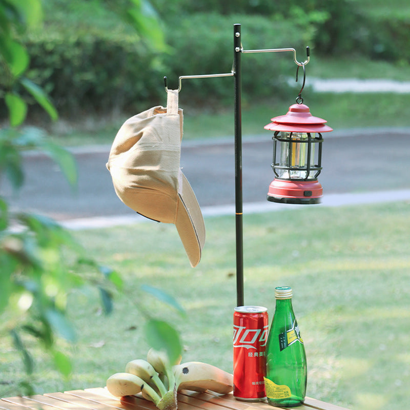 Portable Aluminum Alloy Camping Lamp Holder with Storage Bag