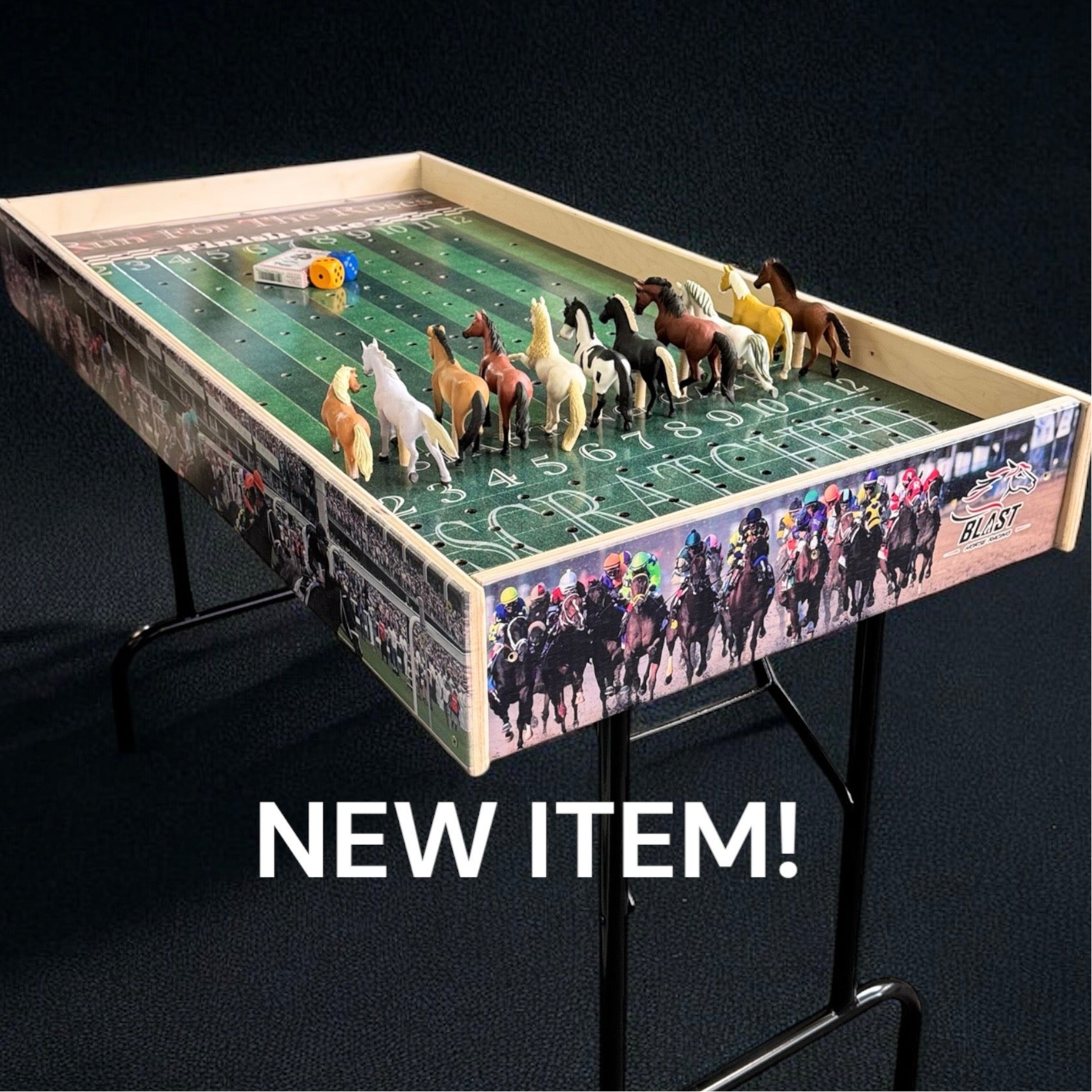 Deluxe Jumbo Horse Racing Game with Custom Graphics - Korvel