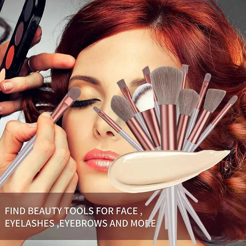 Ensemble de pinceaux de maquillage premium de 13 pièces