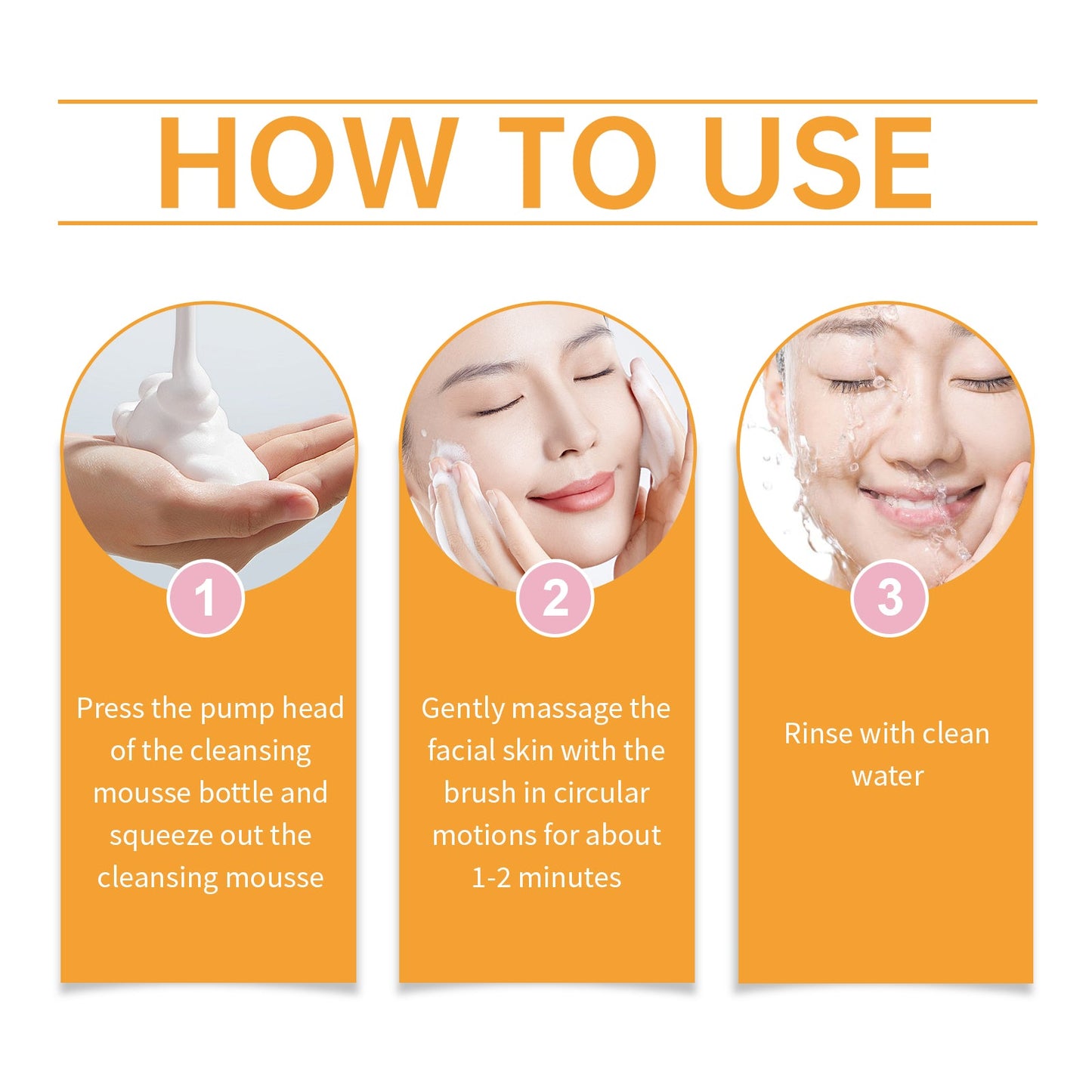 Turmeric Cleansing Mousse For Gentle Cleansing Of Facial Skin Pores Cleanser Moisturizing Skin Care - Korvel